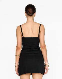 Helia Mini Dress (Black)*CHARCOAL Discount