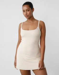 Helia Mini Dress (Oat)*CHARCOAL Sale