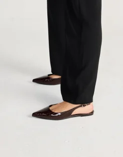 Henna Flats (Dark Cacao Patent Croc) - By*Billini Outlet