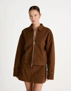 Houston Jacket (Tan)*CHARCOAL Fashion