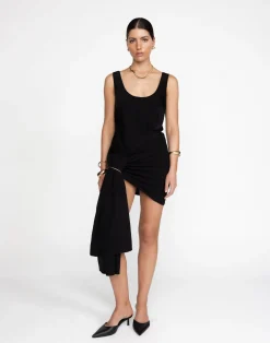 Imogen Scarf (Black)*CHARCOAL Clearance
