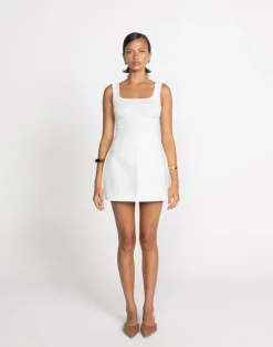 Ines Mini Skirt (White)*CHARCOAL Hot