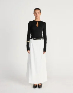 Ione Long Sleeve Top (Black)*CHARCOAL CLOTHING Sale