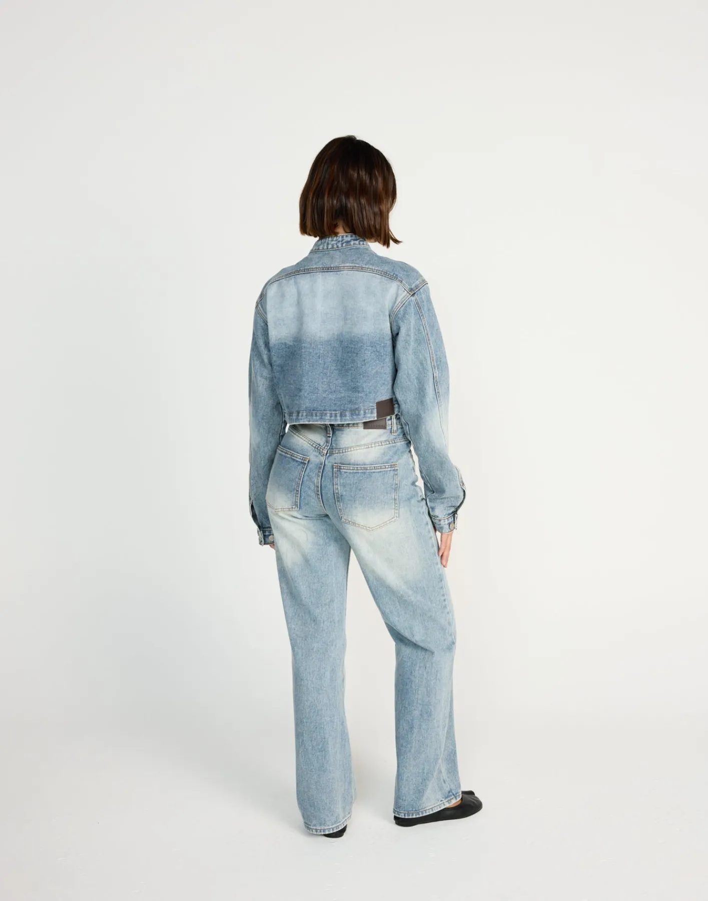 Jackson Cropped Denim Jacket (Mid Faded)*CHARCOAL CLOTHING New