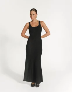 Jacqueline Maxi Dress (Black)*CHARCOAL Fashion