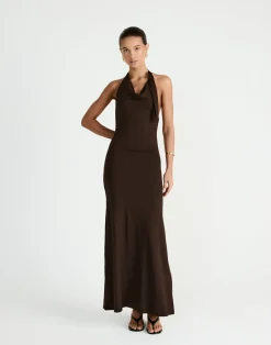 Jairo Maxi Dress (Chocolate)*CHARCOAL Clearance