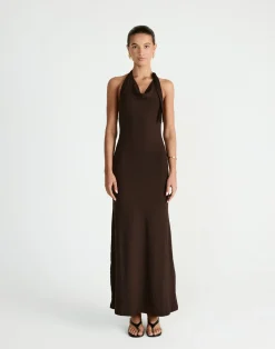 Jairo Maxi Dress (Chocolate)*CHARCOAL Clearance