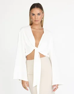Jamila Shirt (White)*CHARCOAL Sale