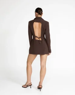 Jay Blazer Dress (Cocoa)*CHARCOAL Hot
