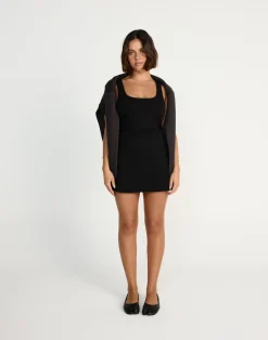 Jayden Mini Dress (Black)*CHARCOAL CLOTHING Sale