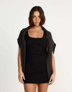 Jayden Mini Dress (Black)*CHARCOAL CLOTHING Sale