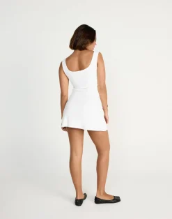 Jayden Mini Dress (White)*CHARCOAL CLOTHING Discount