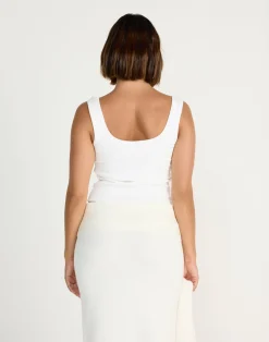 Jayden Tank (White)*CHARCOAL CLOTHING Sale