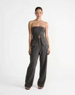 Jenson Pants (Grey Texture)*CHARCOAL Fashion