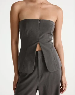 Jenson Top (Grey Texture)*CHARCOAL Clearance
