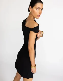 Jessi Mini Dress (Black)*CHARCOAL Outlet