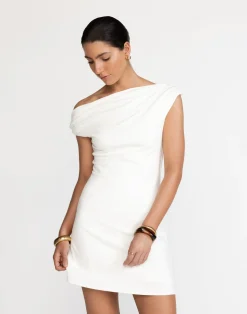 Jessi Mini Dress (White)*CHARCOAL New