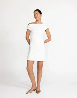Jessi Mini Dress (White)*CHARCOAL New