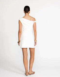 Jessi Mini Dress (White)*CHARCOAL New