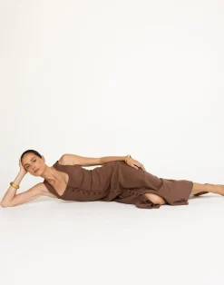 Joni Maxi Dress (Espresso)*CHARCOAL Discount