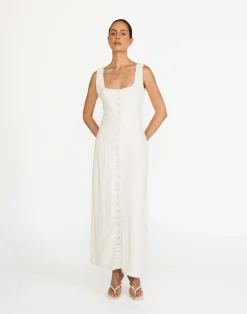 Joni Maxi Dress (Oat)*CHARCOAL Sale
