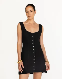Joni Mini Dress (Black)*CHARCOAL Discount