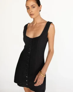 Joni Mini Dress (Black)*CHARCOAL Discount