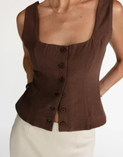 Joni Top (Espresso)*CHARCOAL Discount