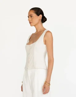Joni Top (Oat)*CHARCOAL Hot