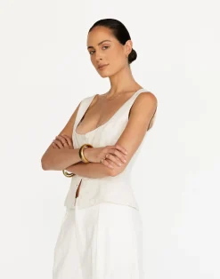 Joni Top (Oat)*CHARCOAL Hot