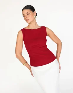 Jules Top (Ruby)*CHARCOAL Outlet