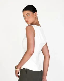 Jules Top (White)*CHARCOAL Best