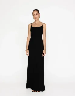 June Maxi Dress (Black)*CHARCOAL Outlet