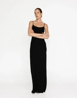 June Maxi Dress (Black)*CHARCOAL Outlet