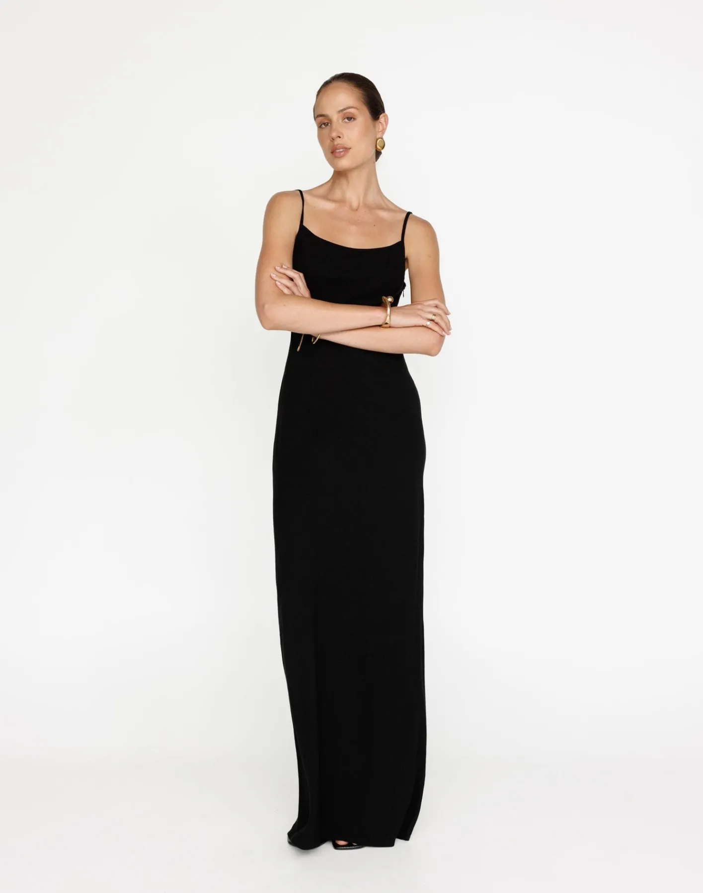 June Maxi Dress (Black)*CHARCOAL Outlet