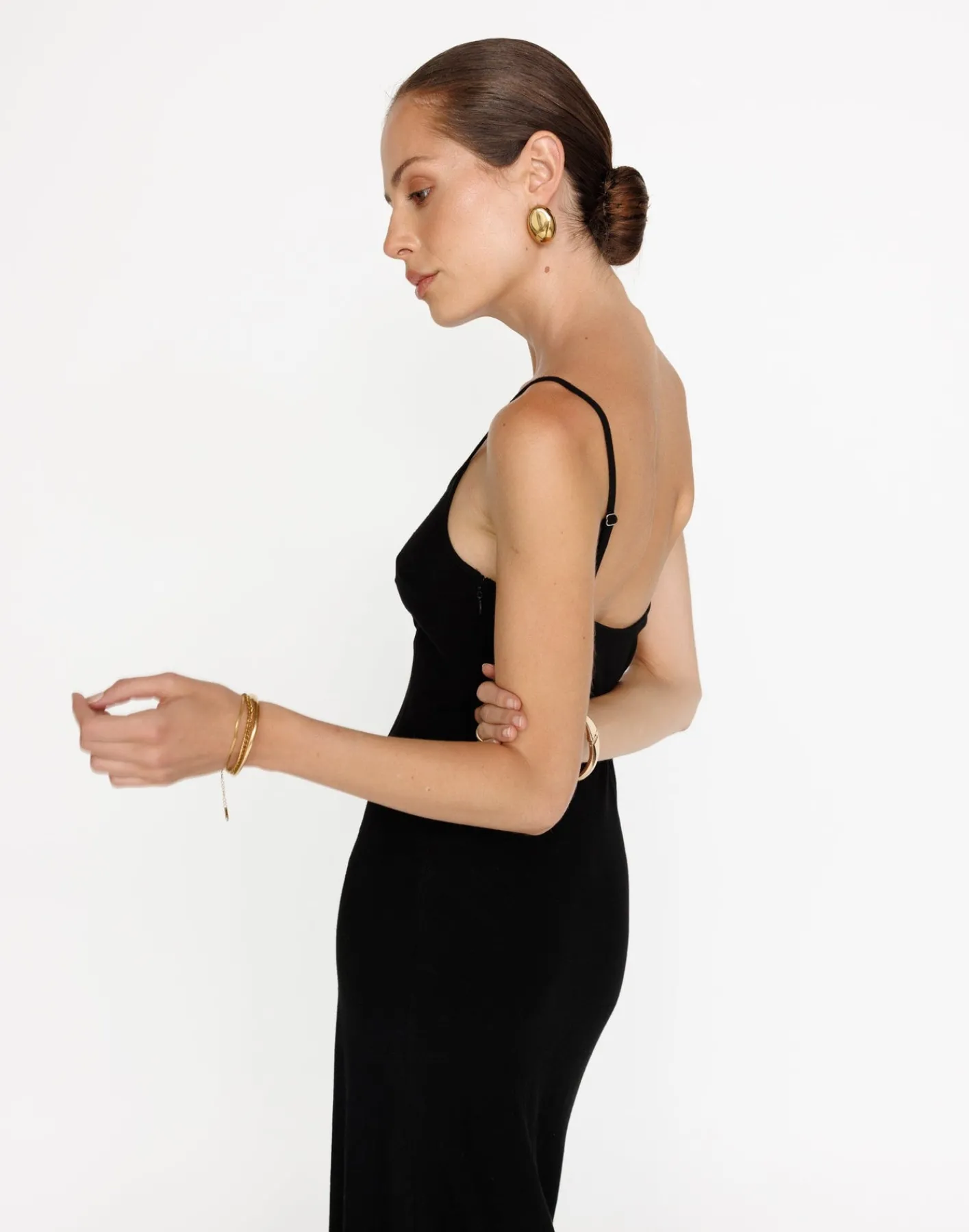 June Maxi Dress (Black)*CHARCOAL Outlet
