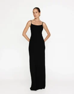 June Maxi Dress (Black)*CHARCOAL Outlet