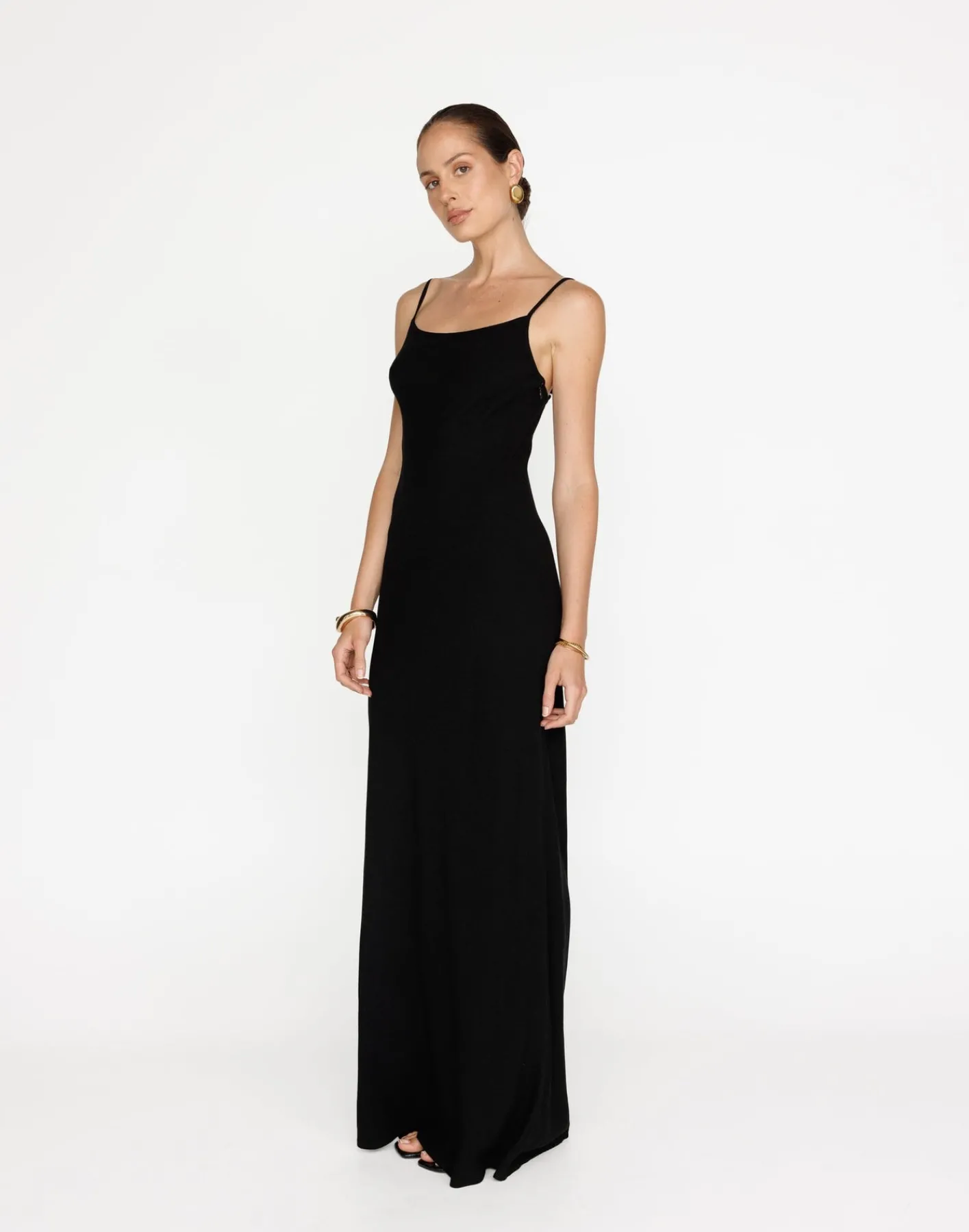 June Maxi Dress (Black)*CHARCOAL Outlet