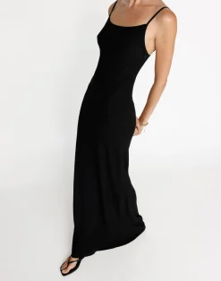 June Maxi Dress (Black)*CHARCOAL Outlet