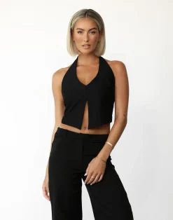 Kailani Top (Black)*CHARCOAL New
