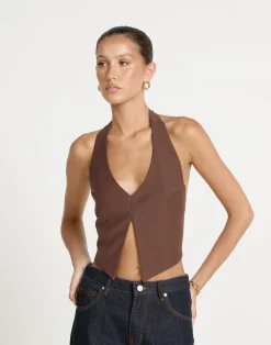Kailani Top (Cocoa)*CHARCOAL CLOTHING New