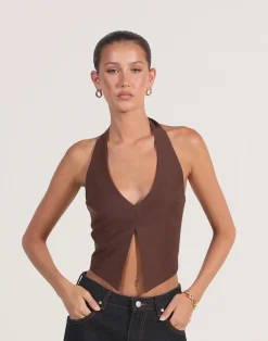 Kailani Top (Cocoa)*CHARCOAL CLOTHING New