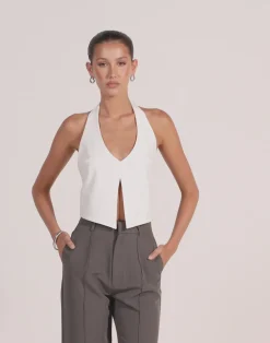 Kailani Top (White)*CHARCOAL Best