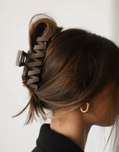 Kaitlyn Hair Clip (Oak)*CHARCOAL Discount