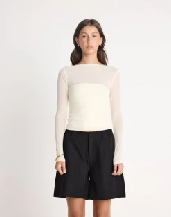 Keating Long Sleeve Top (Oat)*CHARCOAL CLOTHING New