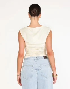 Kellan Top (Oat)*CHARCOAL Clearance