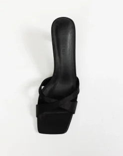 Kelsie Heels (Black Satin) - By*Billini Discount