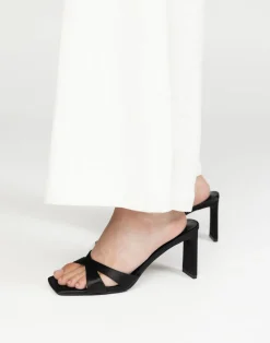 Kelsie Heels (Black Satin) - By*Billini Discount