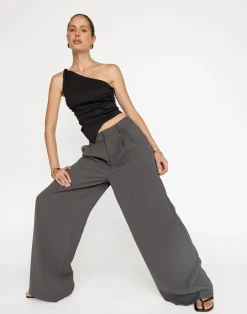 Kiana Top (Black)*CHARCOAL Online