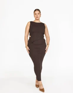 Kienna Maxi Skirt (Chocolate)*CHARCOAL Online